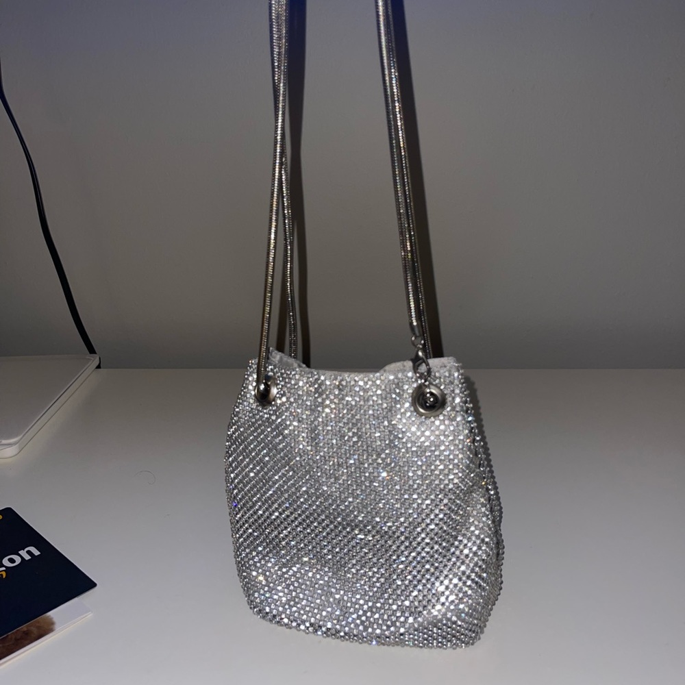 Sequin Bucket Bag